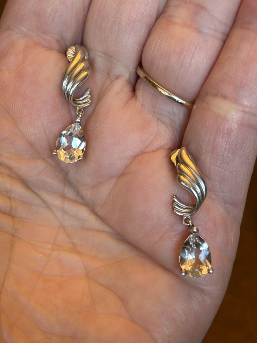 Sterling Silver Swirl Earrings